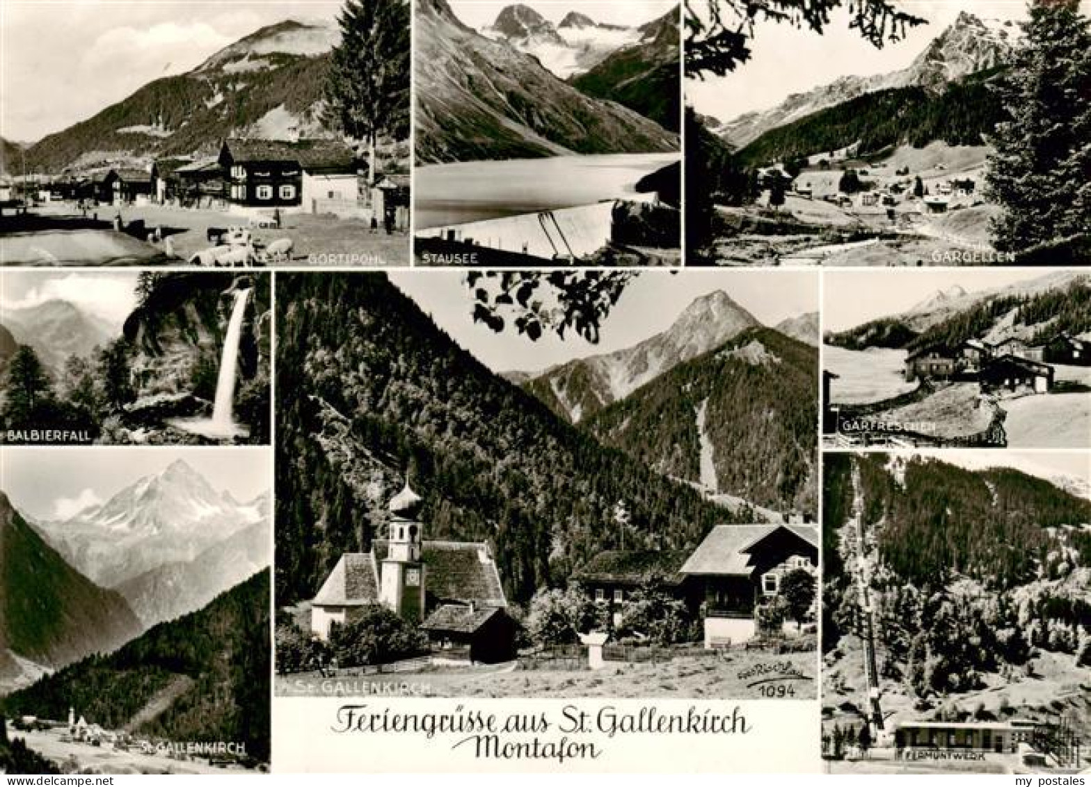 73888277 St Gallenkirch Vorarlberg AT Gortipohl Galbierfall Panorama Stausee Gar - Altri & Non Classificati