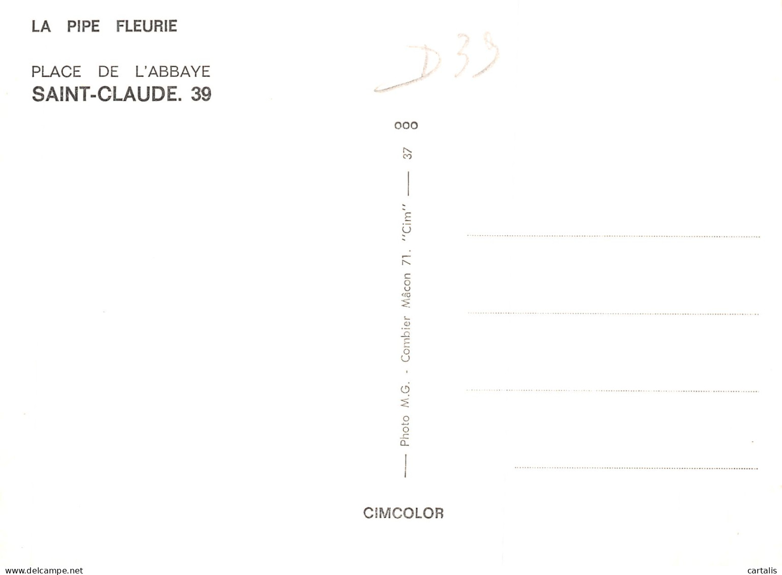 39-SAINT CLAUDE-N° 4399-D/0093 - Saint Claude