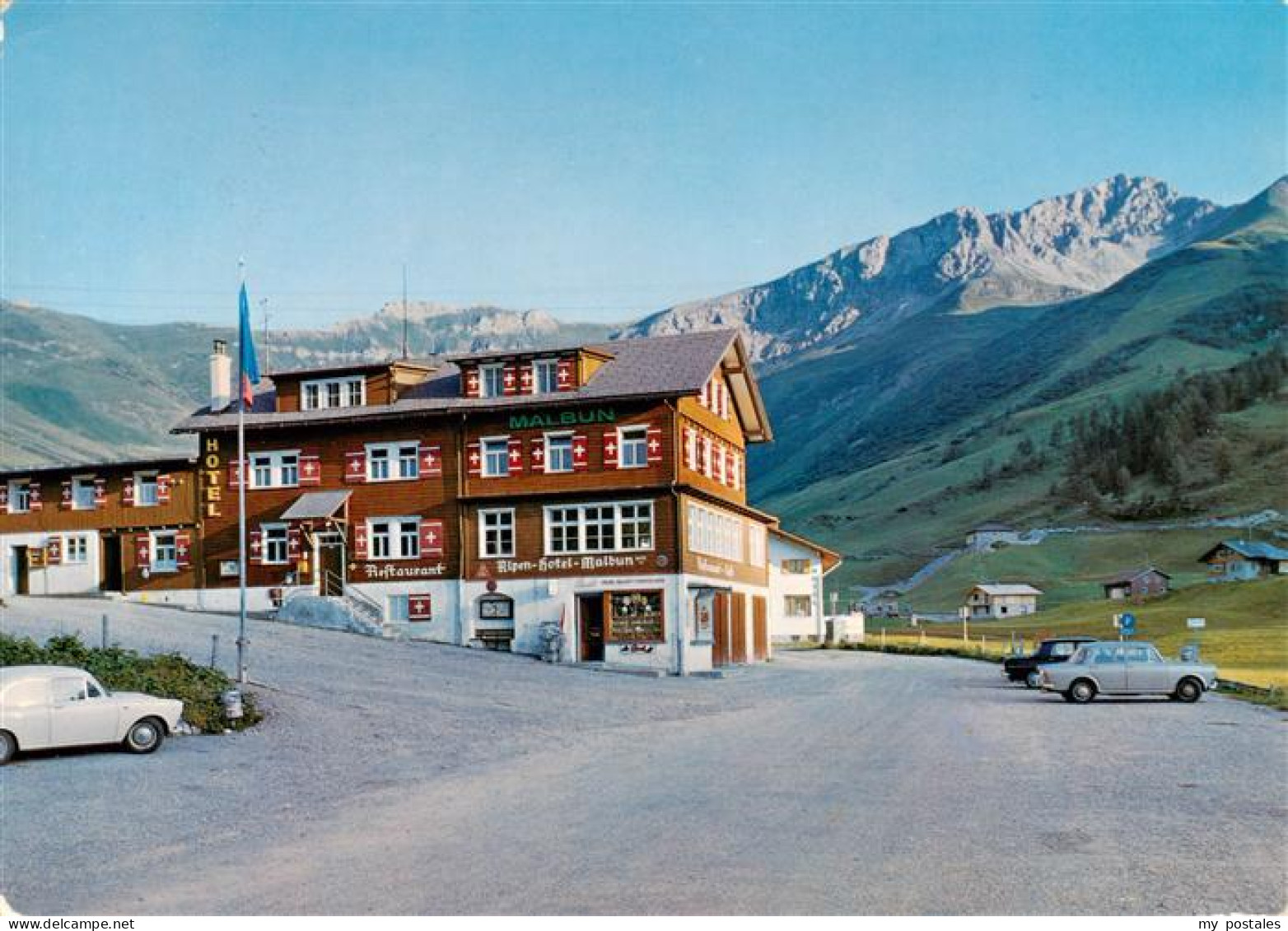 73888266 Malbun Triesenberg Liechtenstein Alpenhotel Malbun Mit Sareiserjoch Und - Liechtenstein