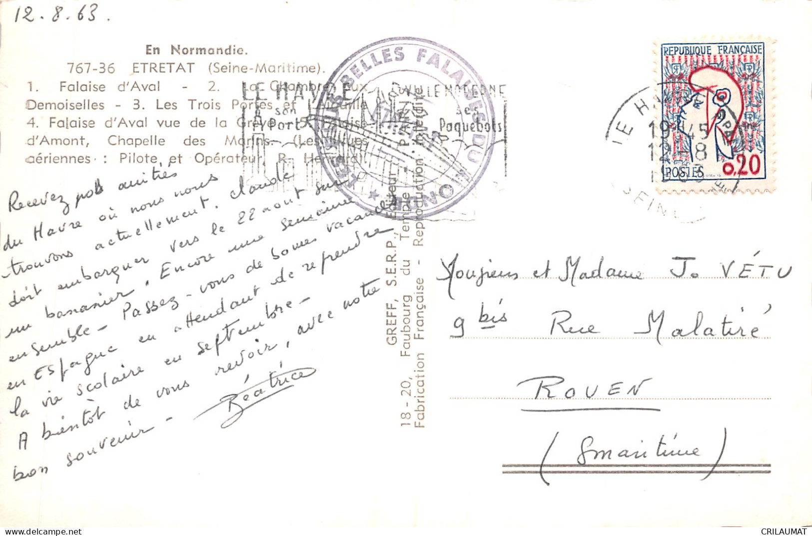 76-ETRETAT-N°T5075-H/0023 - Etretat