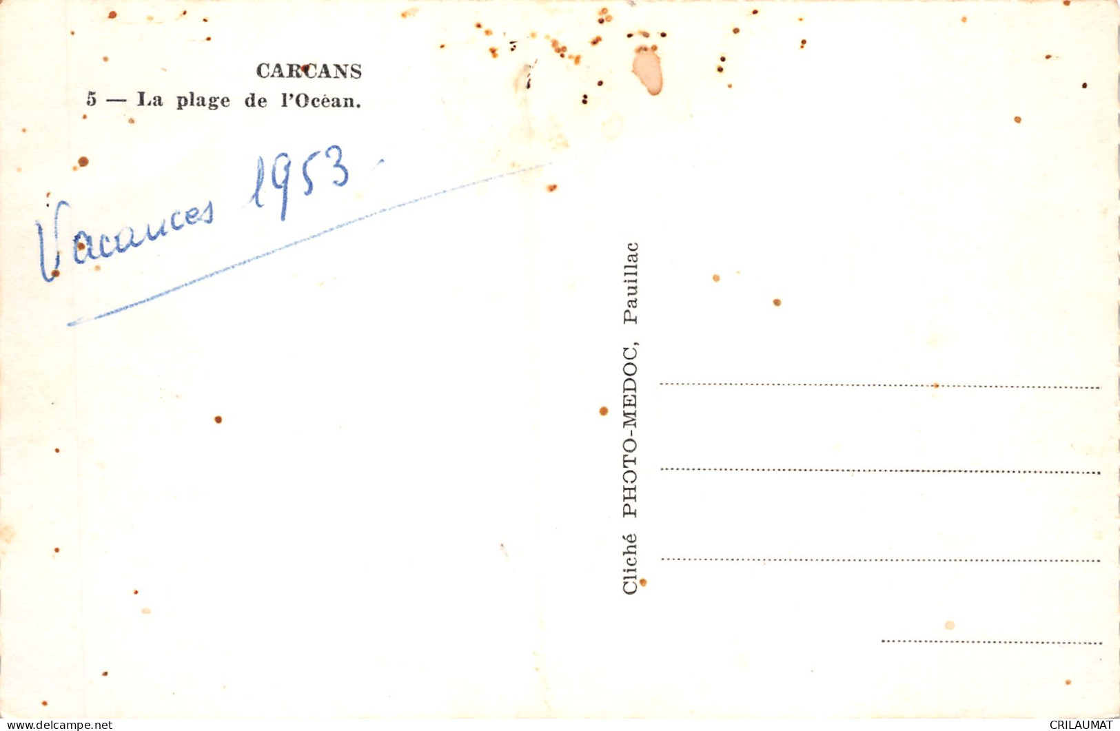 33-CARCANS-N°T5075-G/0307 - Carcans