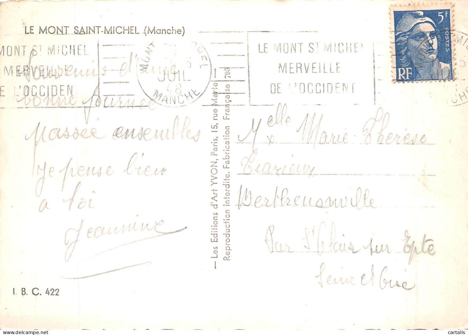 50-MONT SAINT MICHEL-N° 4400-B/0351 - Le Mont Saint Michel
