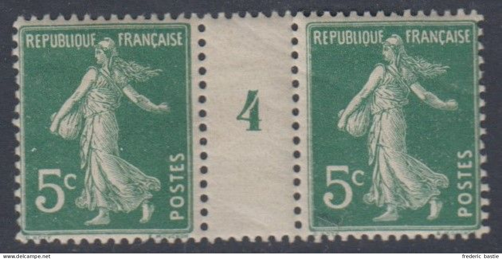 Semeuse N° 137 Paire Millésime 4 -  Timbres * * , Intervalle * - Millesimes