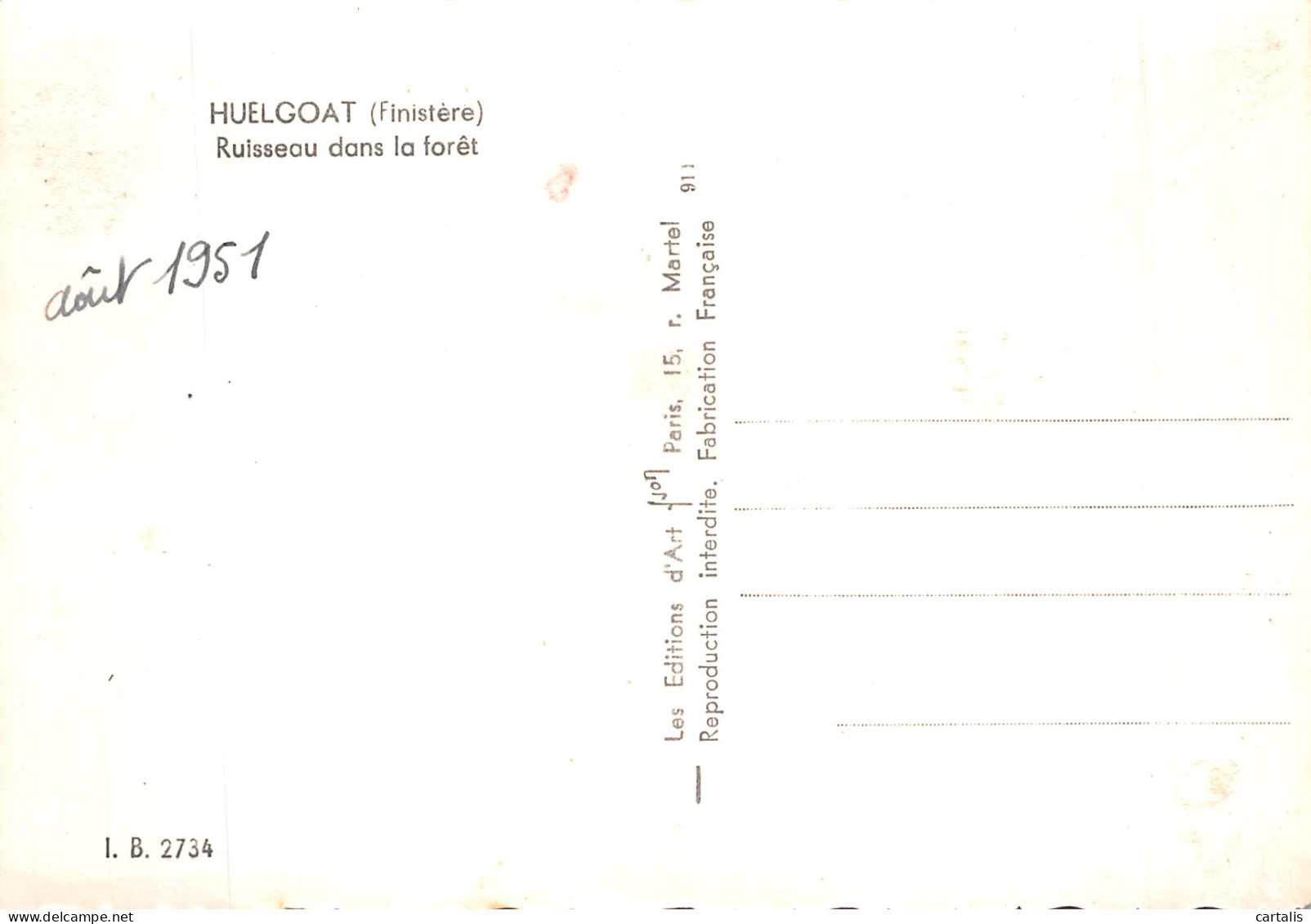 29-HUELGOAT-N° 4400-C/0321 - Huelgoat