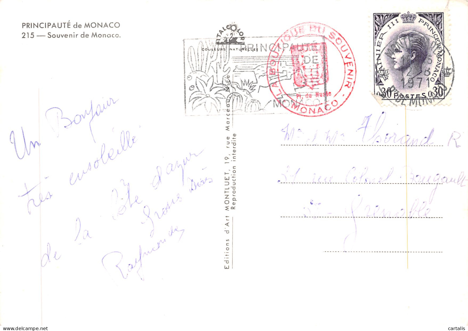 98-MONACO-N° 4401-B/0081 - Other & Unclassified