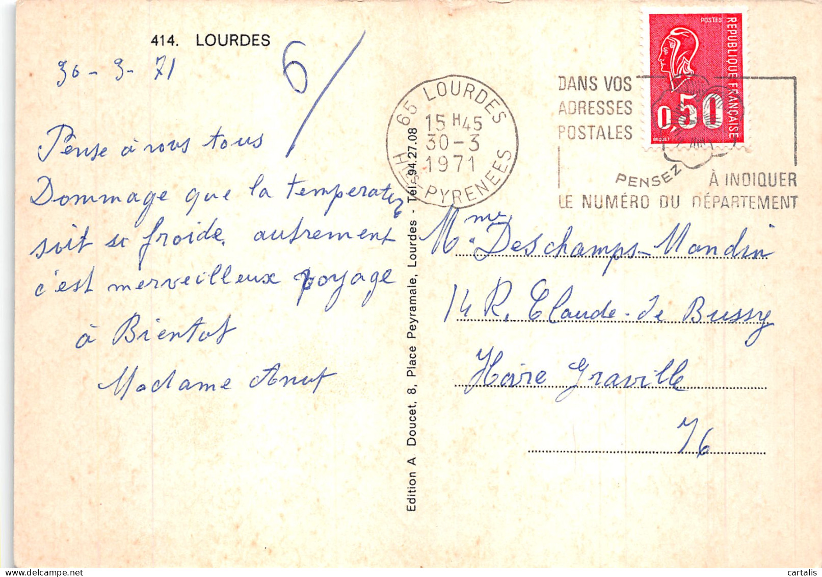 65-LOURDES-N° 4401-A/0007 - Lourdes