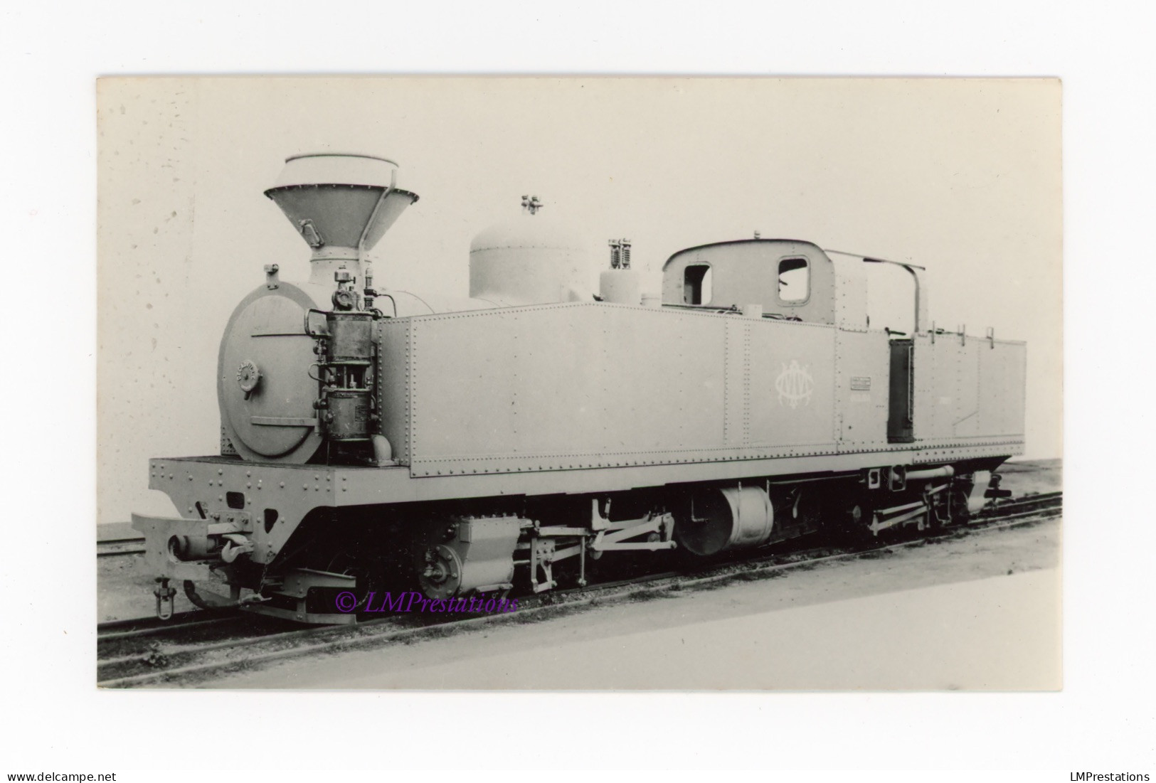 Photo Locomotive Oujda 7005 Maroc Train Gare Chemin Chemins Fer Motrice Vapeur Voie étroite Decauville CFM Photographie - Trains