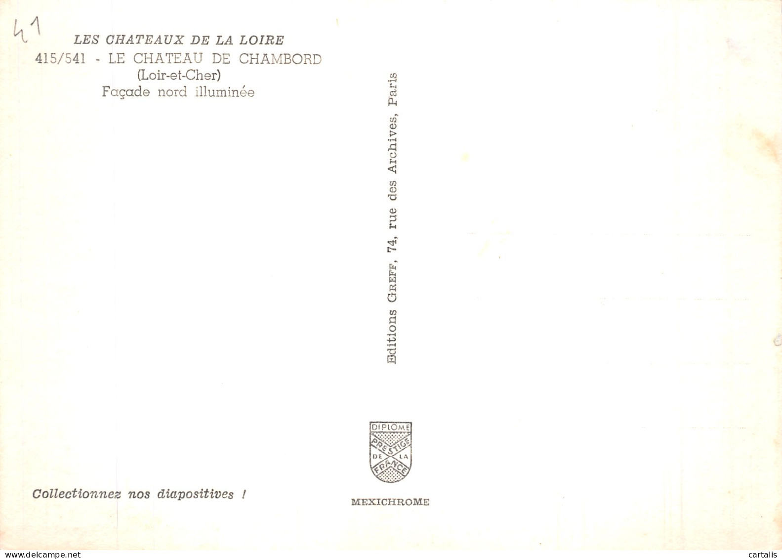 41-CHAMBORD LE CHATEAU-N° 4401-C/0391 - Chambord