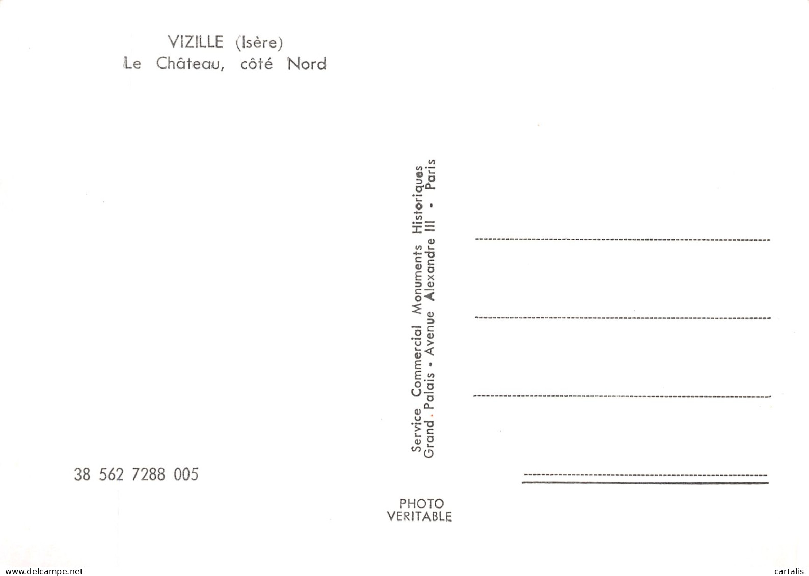 38-VIZILLE LE CHATEAU-N° 4401-C/0241 - Vizille