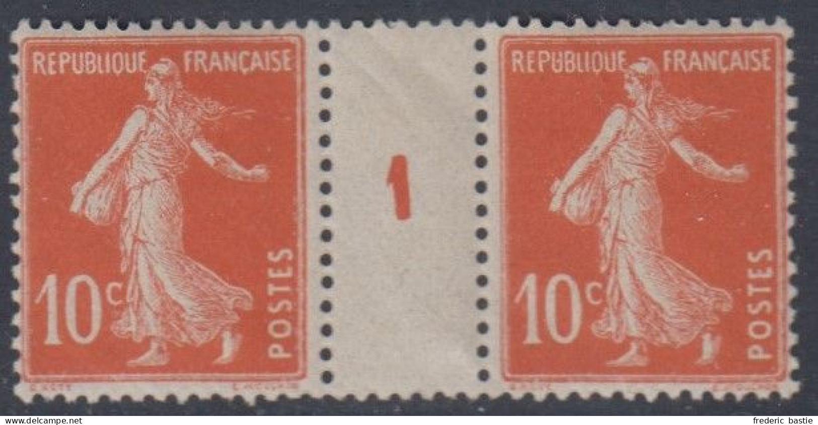 Semeuse N° 138 Paire Millésime 1 -  Timbres * * , Intervalle * - Millesimes