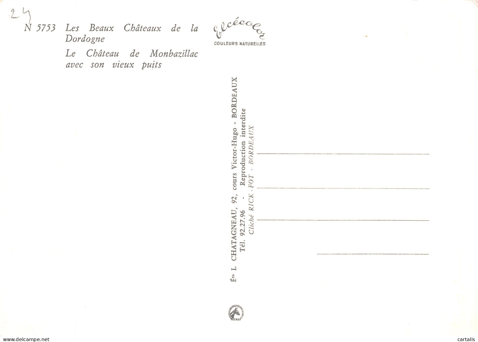 24-MONBAZILLAC LE CHATEAU-N° 4402-A/0399 - Autres & Non Classés