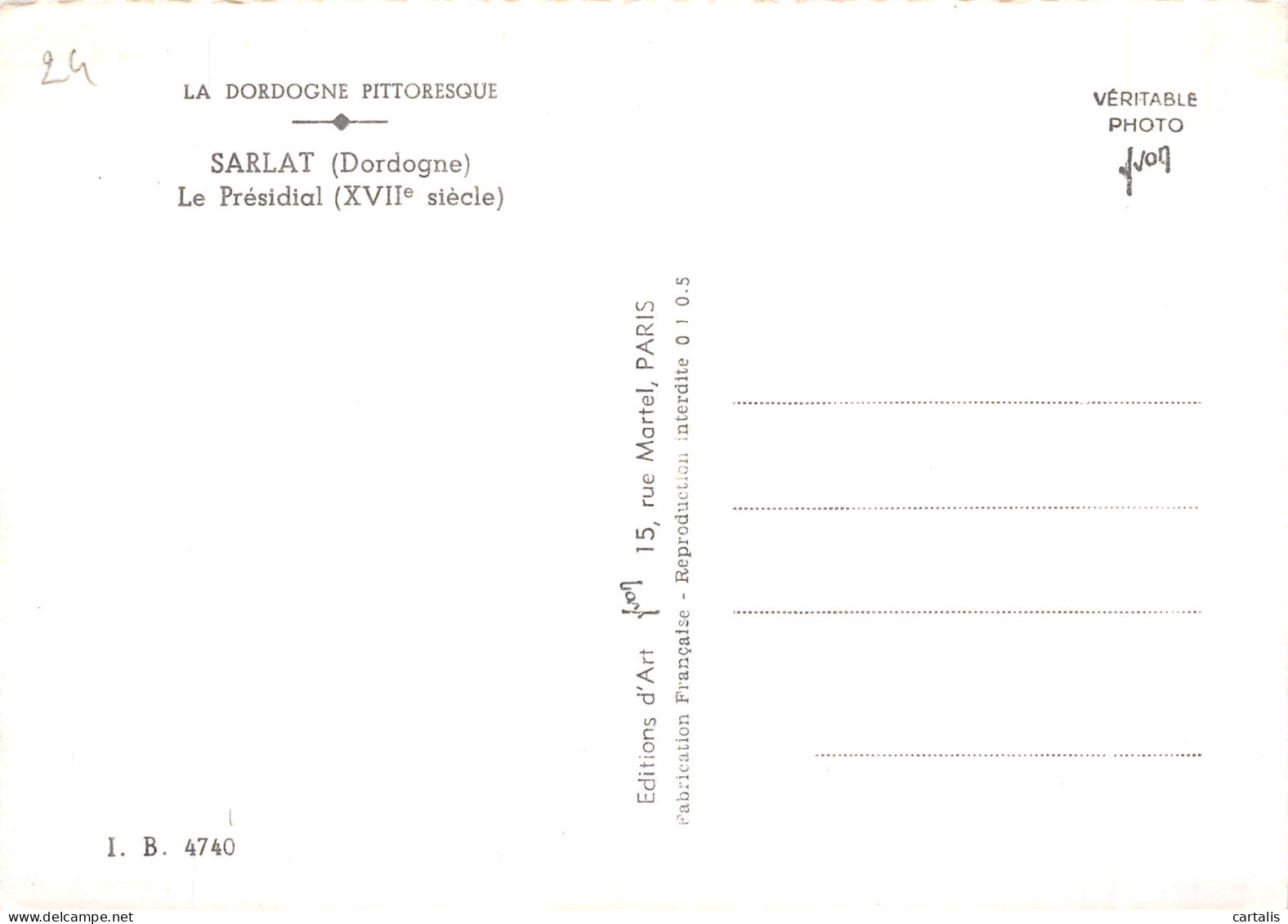 24-SARLAT -N° 4402-A/0367 - Sarlat La Caneda