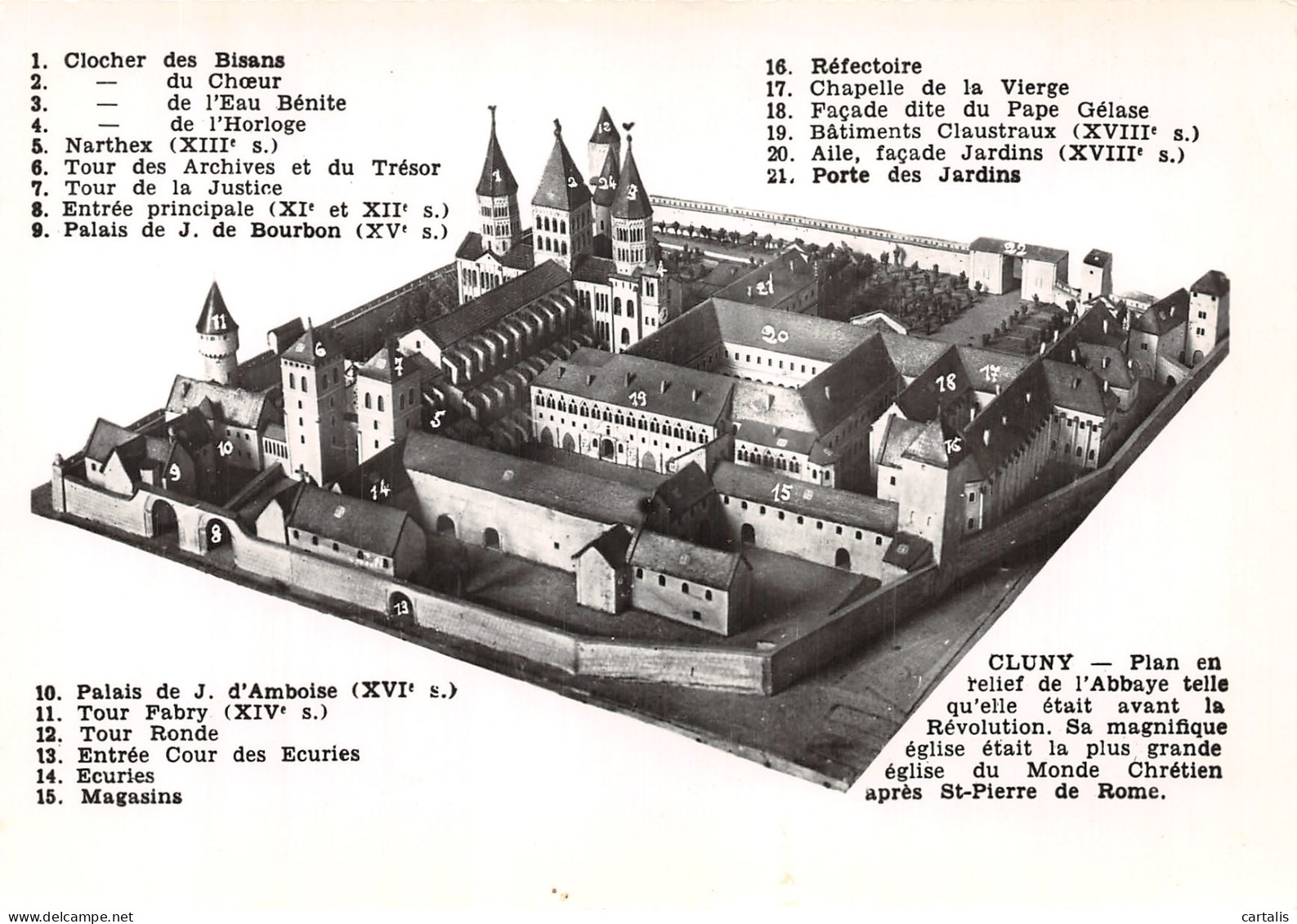 71-CLUNY L ABBAYE-N° 4402-A/0183 - Cluny