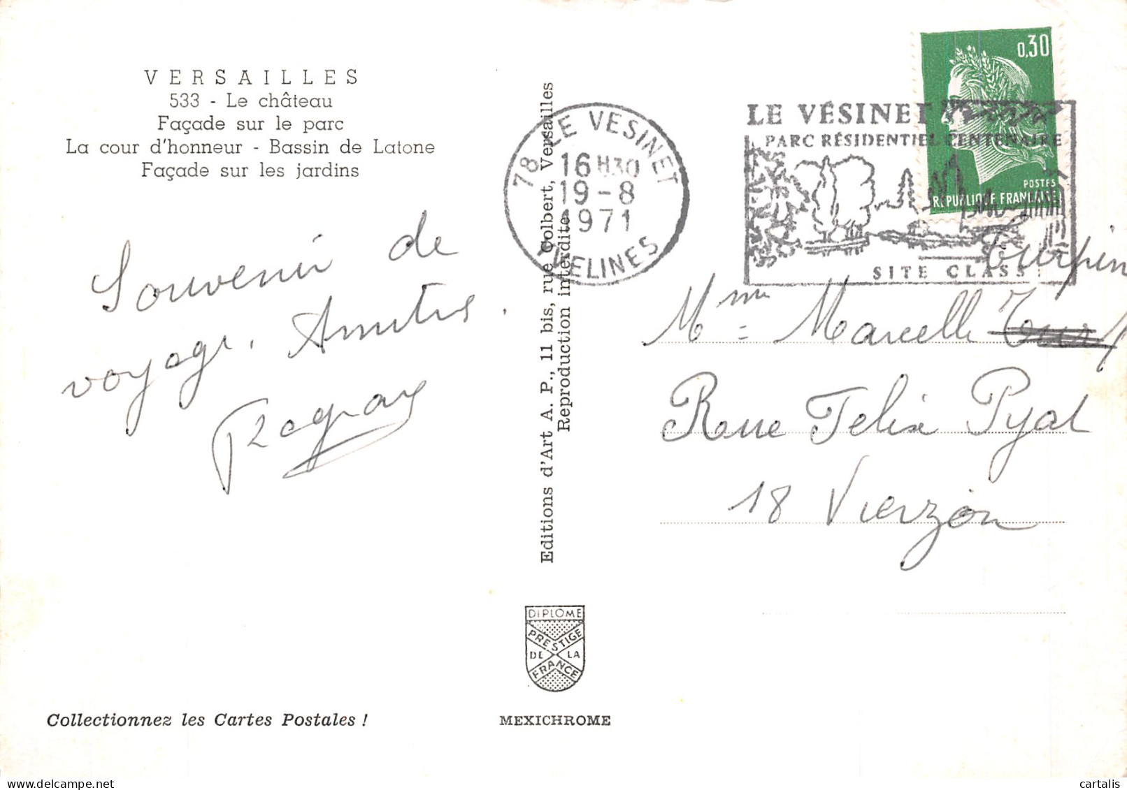 78-VERSAILLES LE CHATEAU-N° 4403-A/0015 - Versailles (Kasteel)