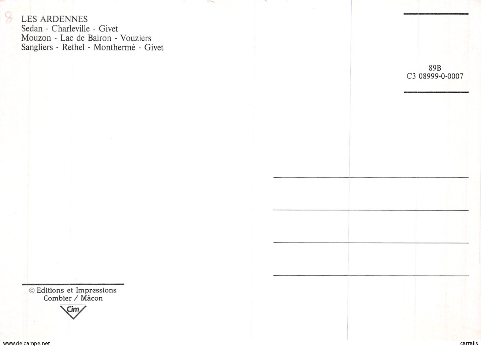 08-LES ARDENNES-N° 4403-C/0237 - Other & Unclassified