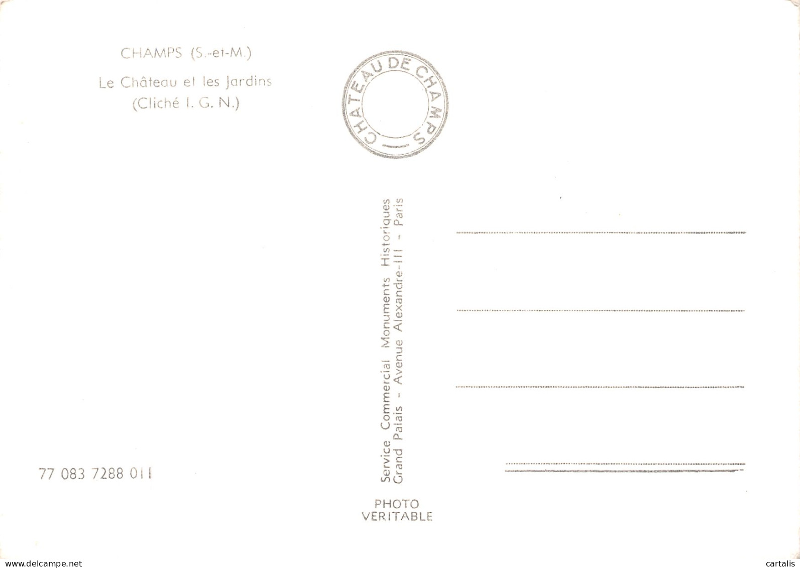 77-CHAMPS LE CHATEAU -N° 4403-C/0059 - Other & Unclassified