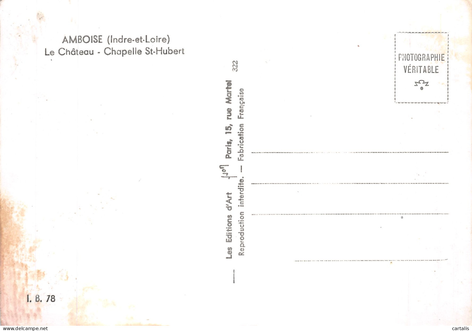 37-AMBOISE LE CHATEAU-N° 4403-C/0015 - Amboise
