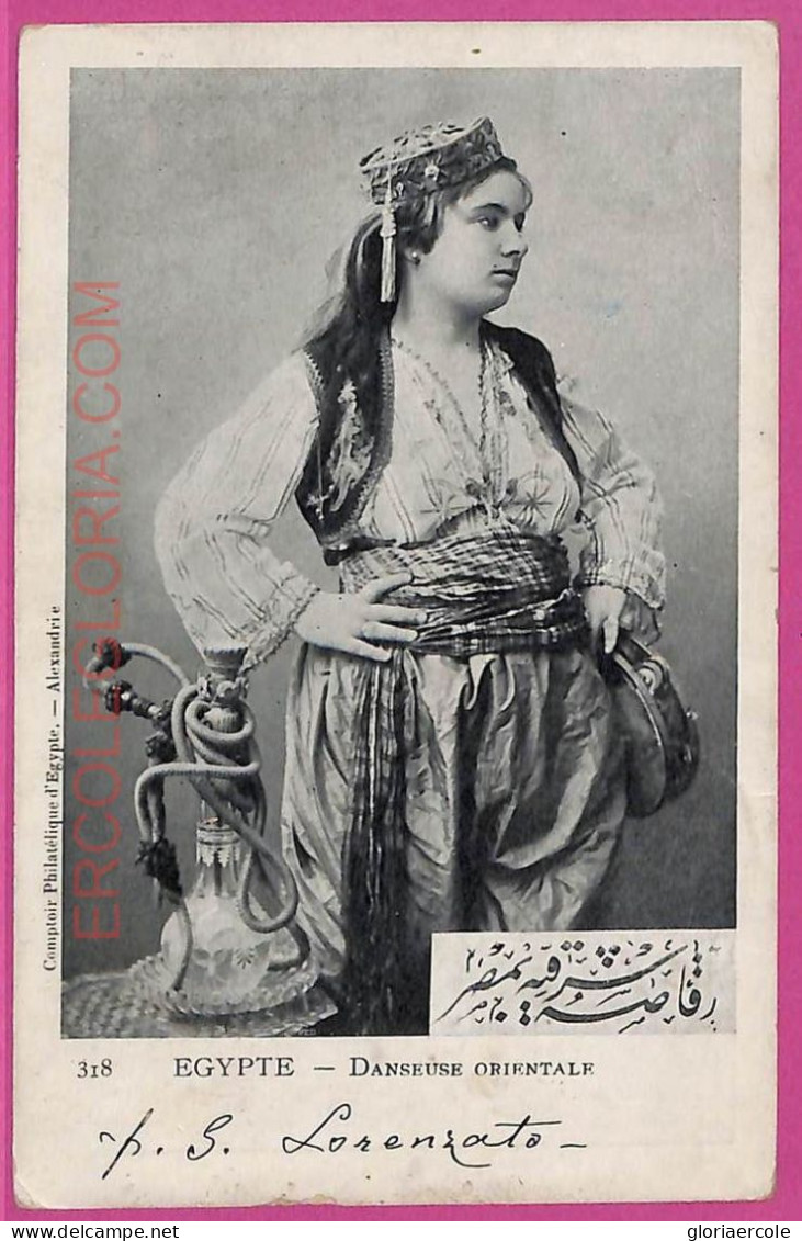 Ag2677 - EGYPT - VINTAGE POSTCARD  - Costumes -  1900's - Costumes