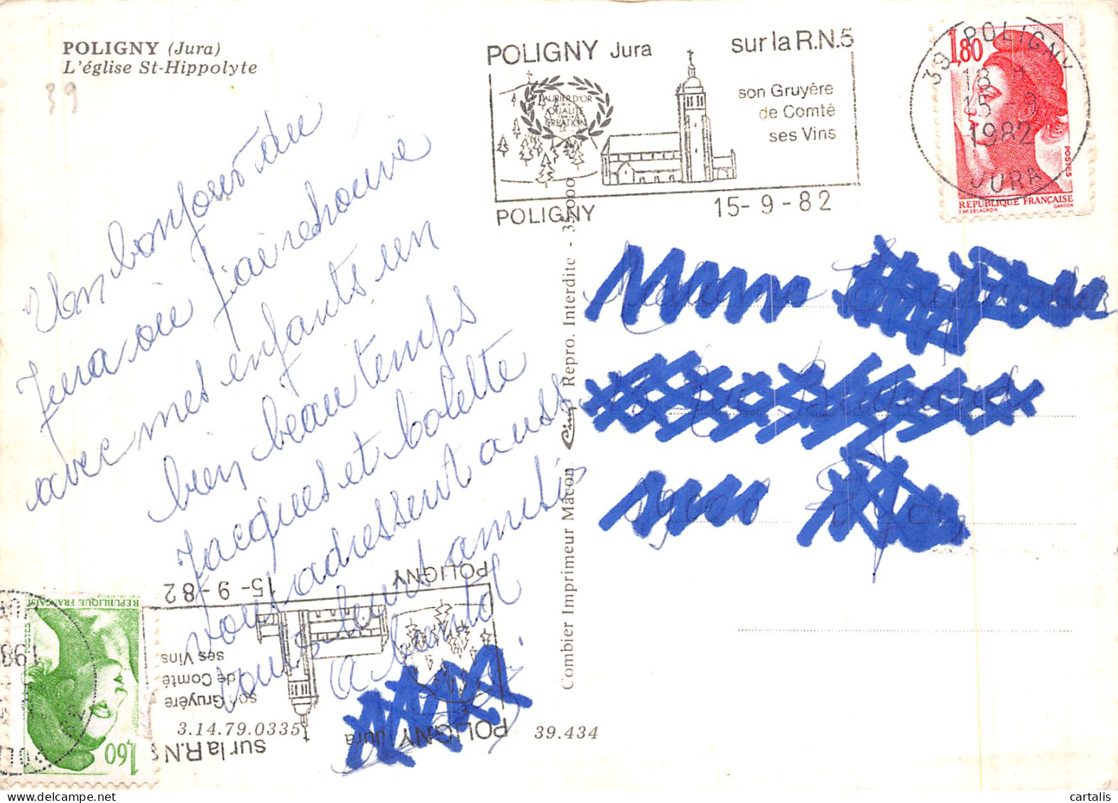 39-POLIGNY-N° 4403-B/0351 - Poligny