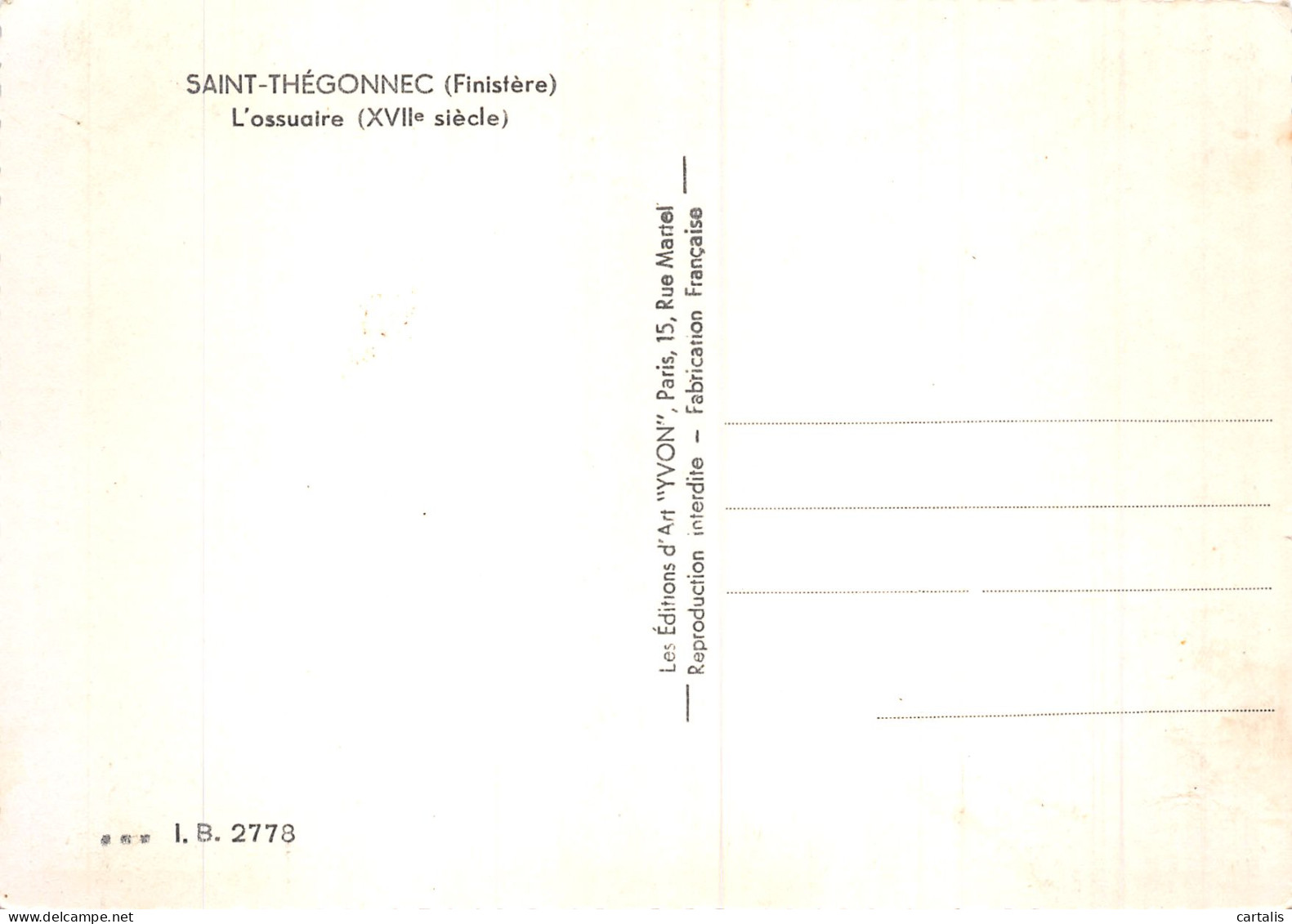 29-SAINT THEGONNEC-N° 4403-A/0309 - Saint-Thégonnec