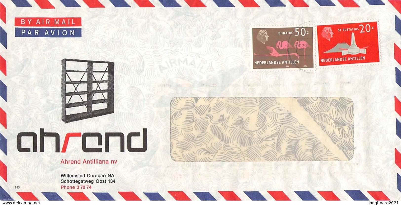 NETHERL. ANTILLES - AIRMAIL 1973 - WIEN/AT / 6307 - Curacao, Netherlands Antilles, Aruba