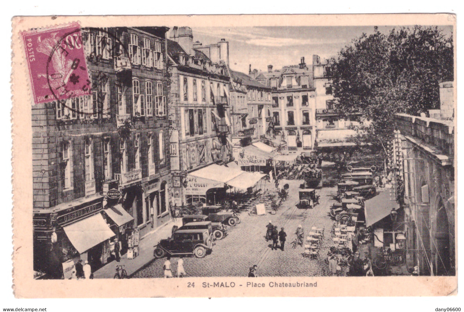 SAINT MALO Place Chateaubriand (carte Animée) - Saint Malo