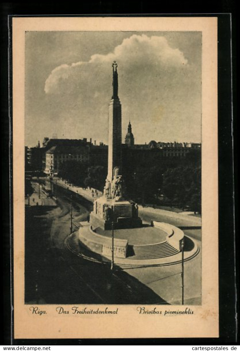 AK Riga, Das Freiheitsdenkmal  - Latvia