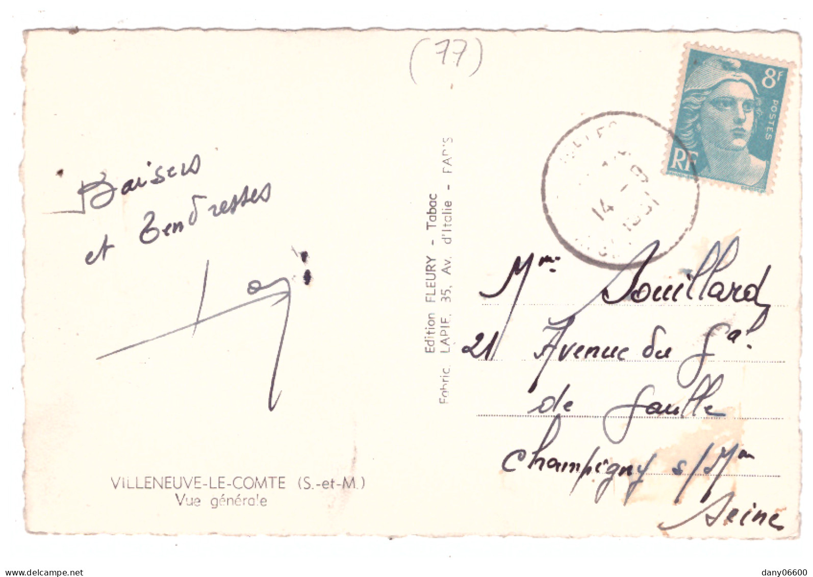 VILLENEUVE LE COMTE  (carte Photo) - Other & Unclassified