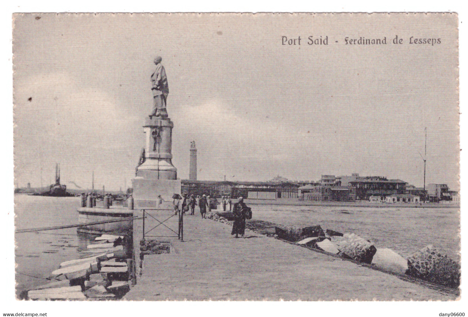 EGYPTE - PORT SAID - Ferdinand De Lesseps (carte Animée) - Puerto Saíd