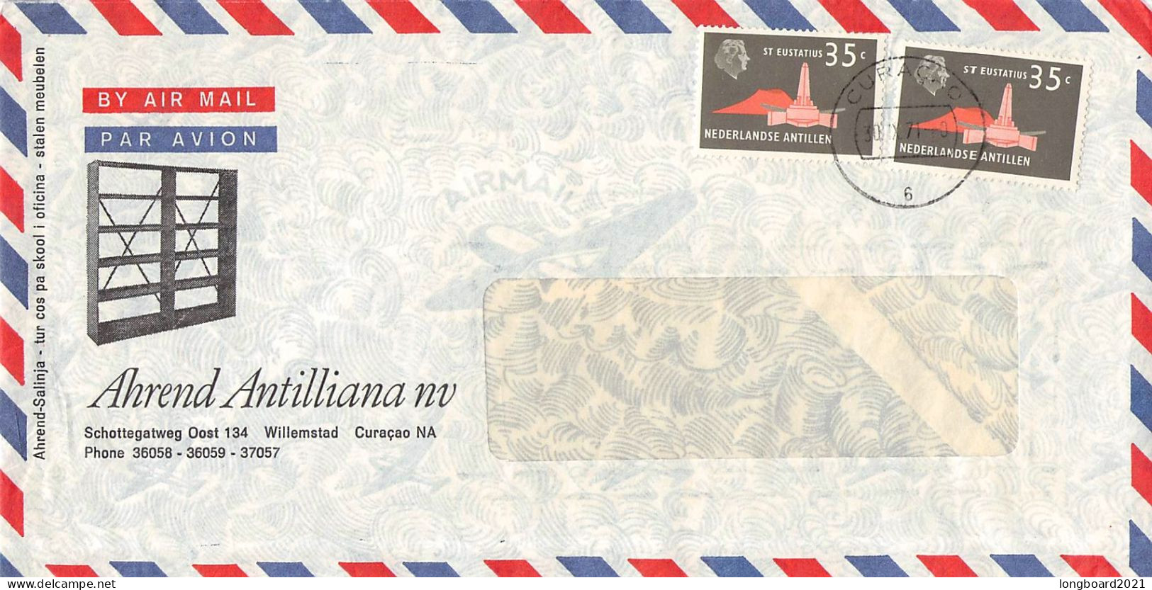 NETHERL. ANTILLES - AIRMAIL 1973 - WIEN/AT / 6308 - Curaçao, Antille Olandesi, Aruba