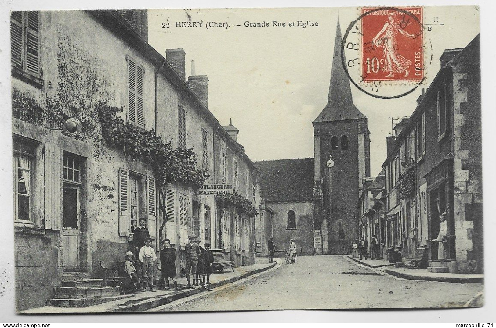 HERRY CHER GRANDE RUE ET EGLISE - Sonstige & Ohne Zuordnung