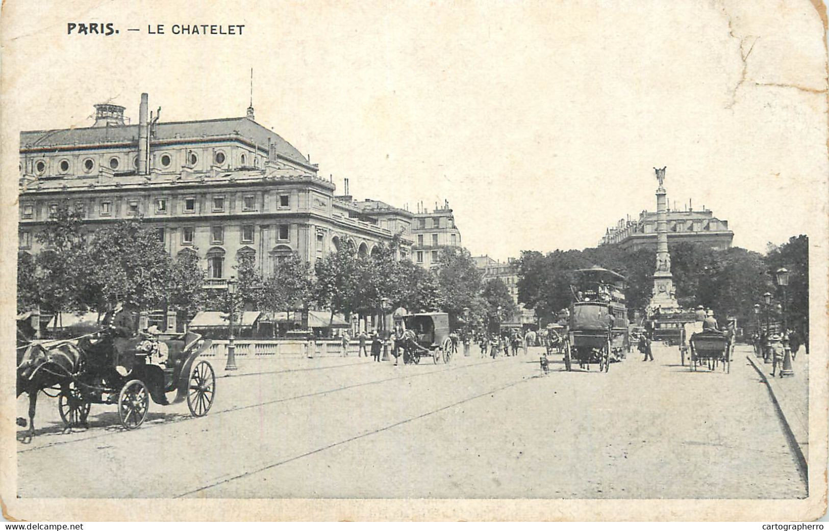 France Cpa Paris Le Chatelet - Andere Monumenten, Gebouwen