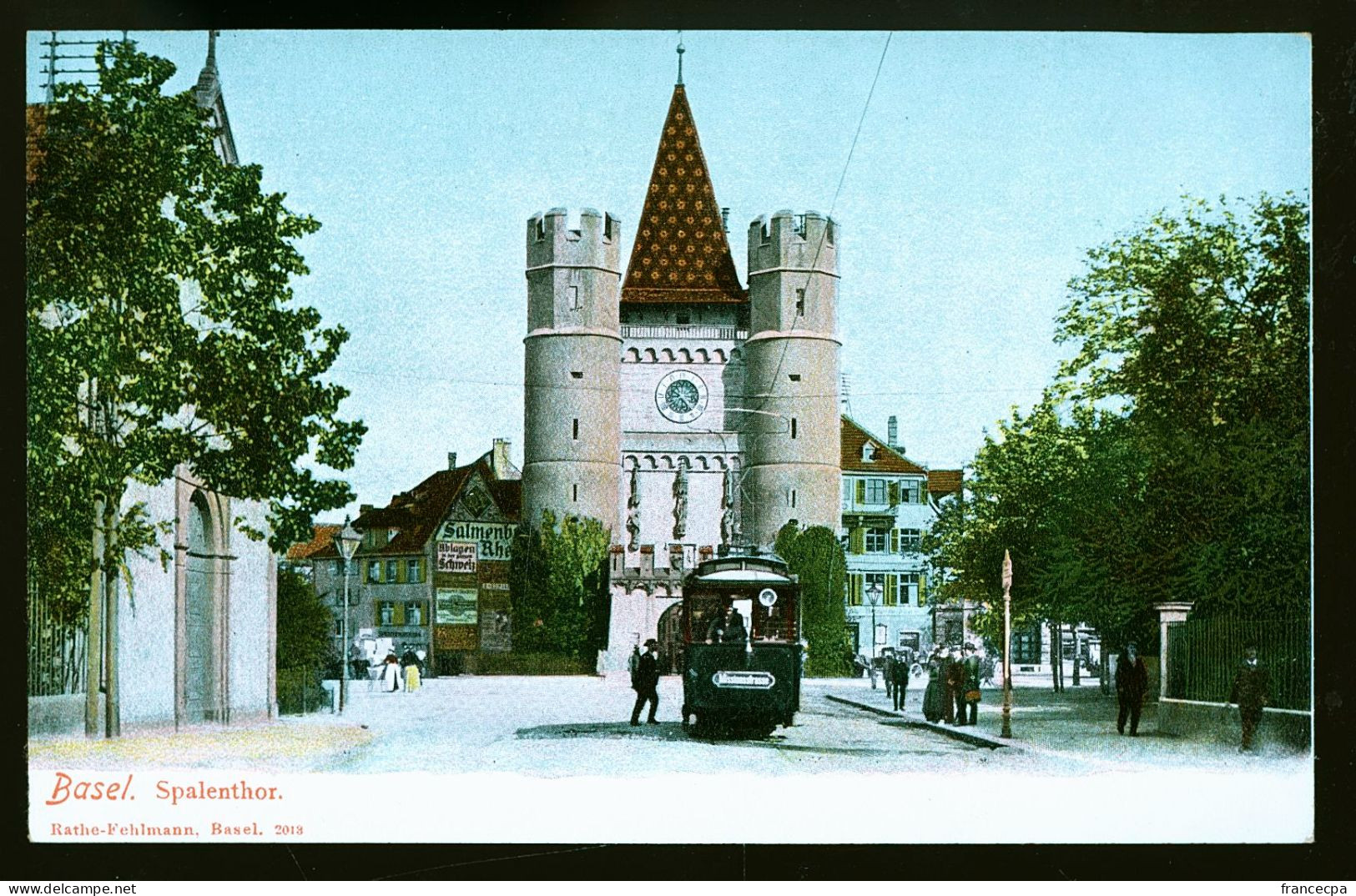 14442 - SUISSE - BASEL - Spalenthor  - Dos Non Divisé - Basilea