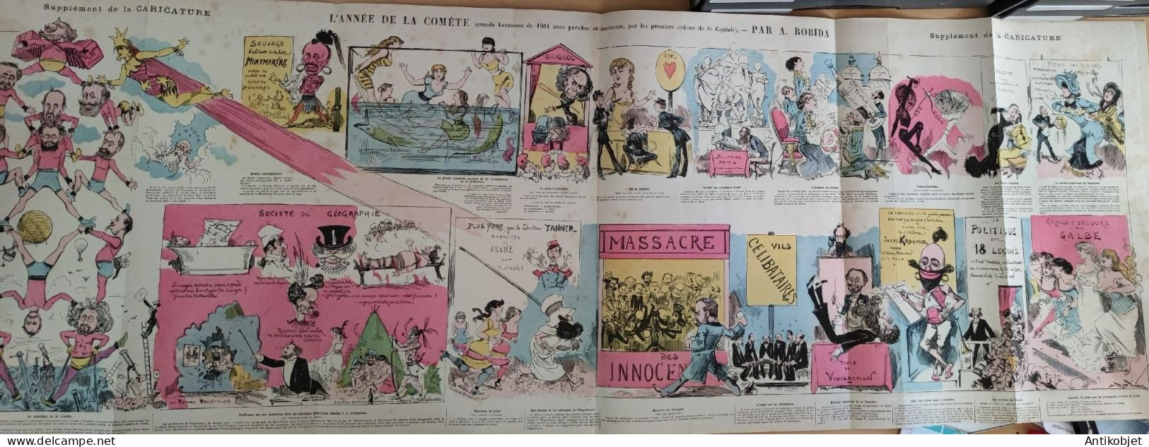 La Caricature 1882 N°105 Année De La Comète Robida Draner - Revistas - Antes 1900