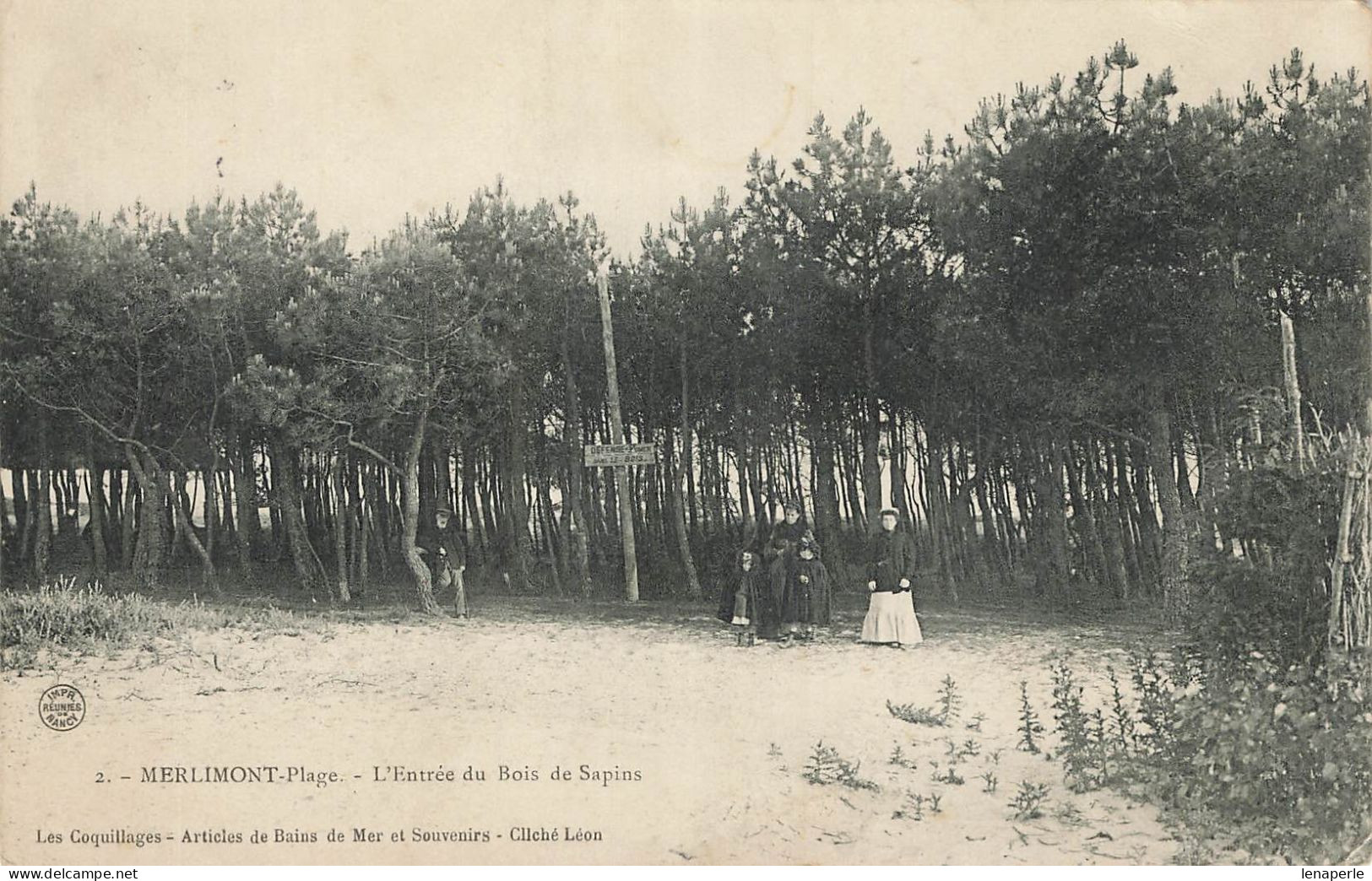 D7826 Merlimont Plage L'entrée Du Bois De Sapins - Autres & Non Classés