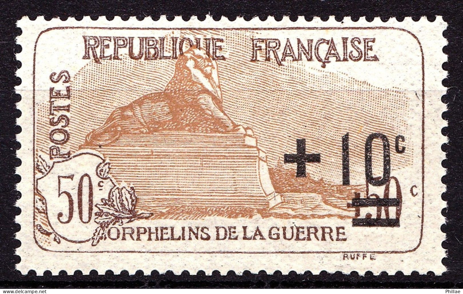 167 - 50c+50c  Orphelins Surchargé - Neuf N** - TB - Unused Stamps