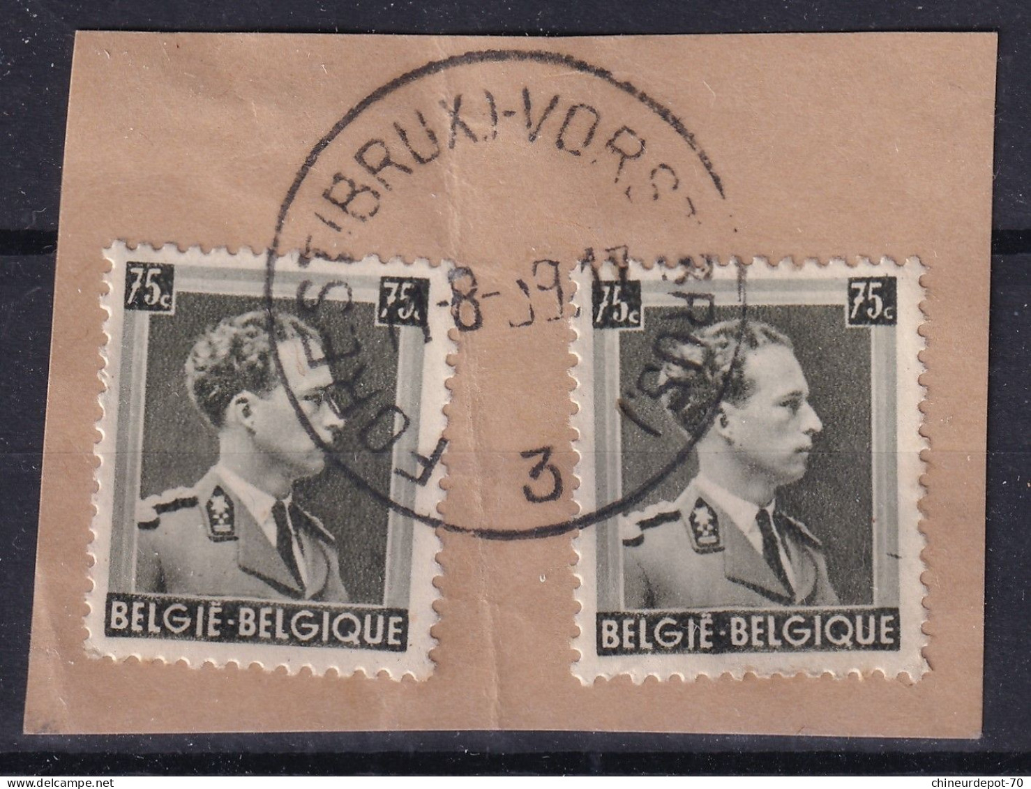 Timbre Belge ROI KING FOREST BRUX 3 - Used Stamps