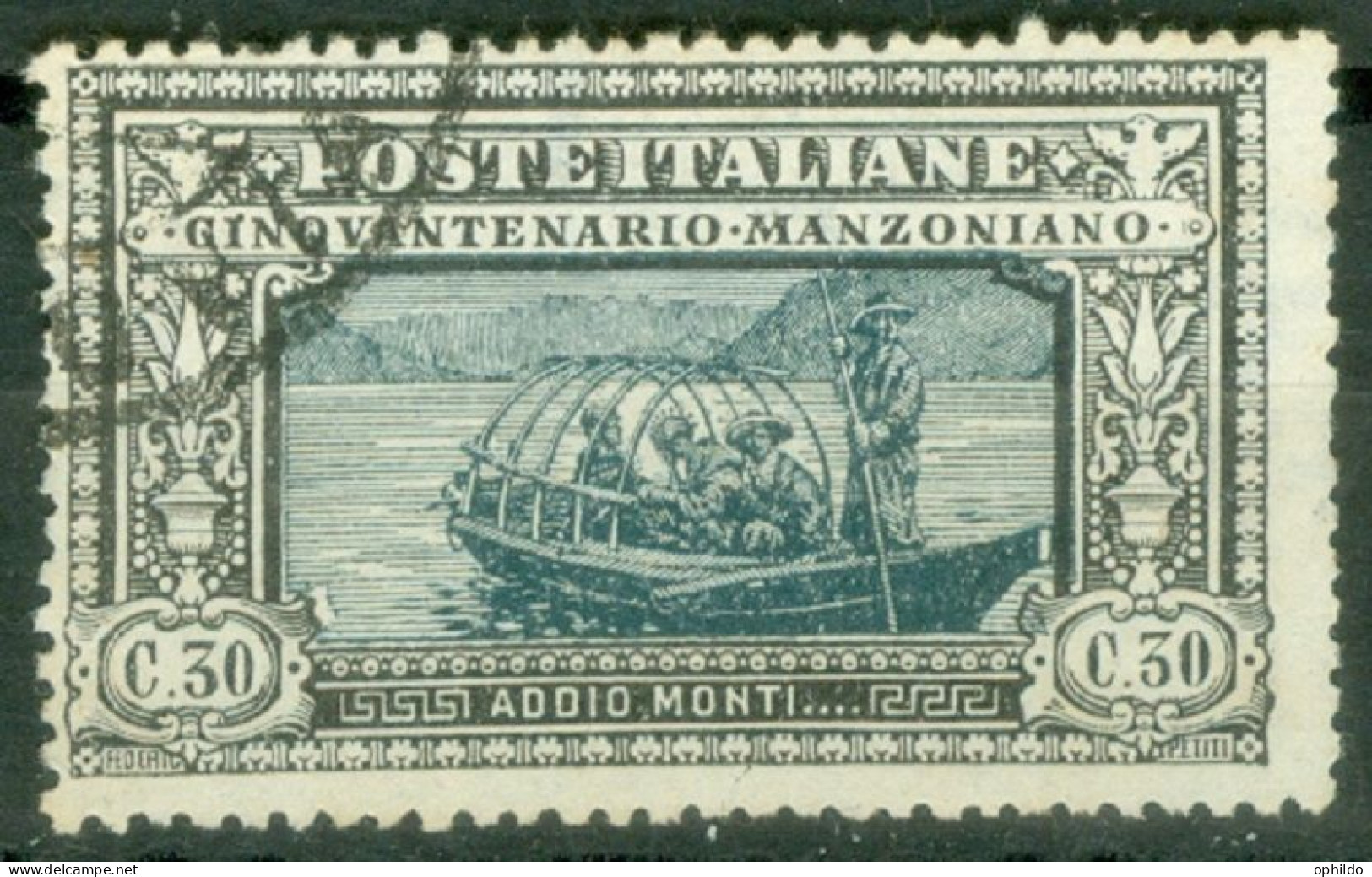 Italie   Sassone  153  Ou  Michel  190  Ob Quasi  TB      - Used