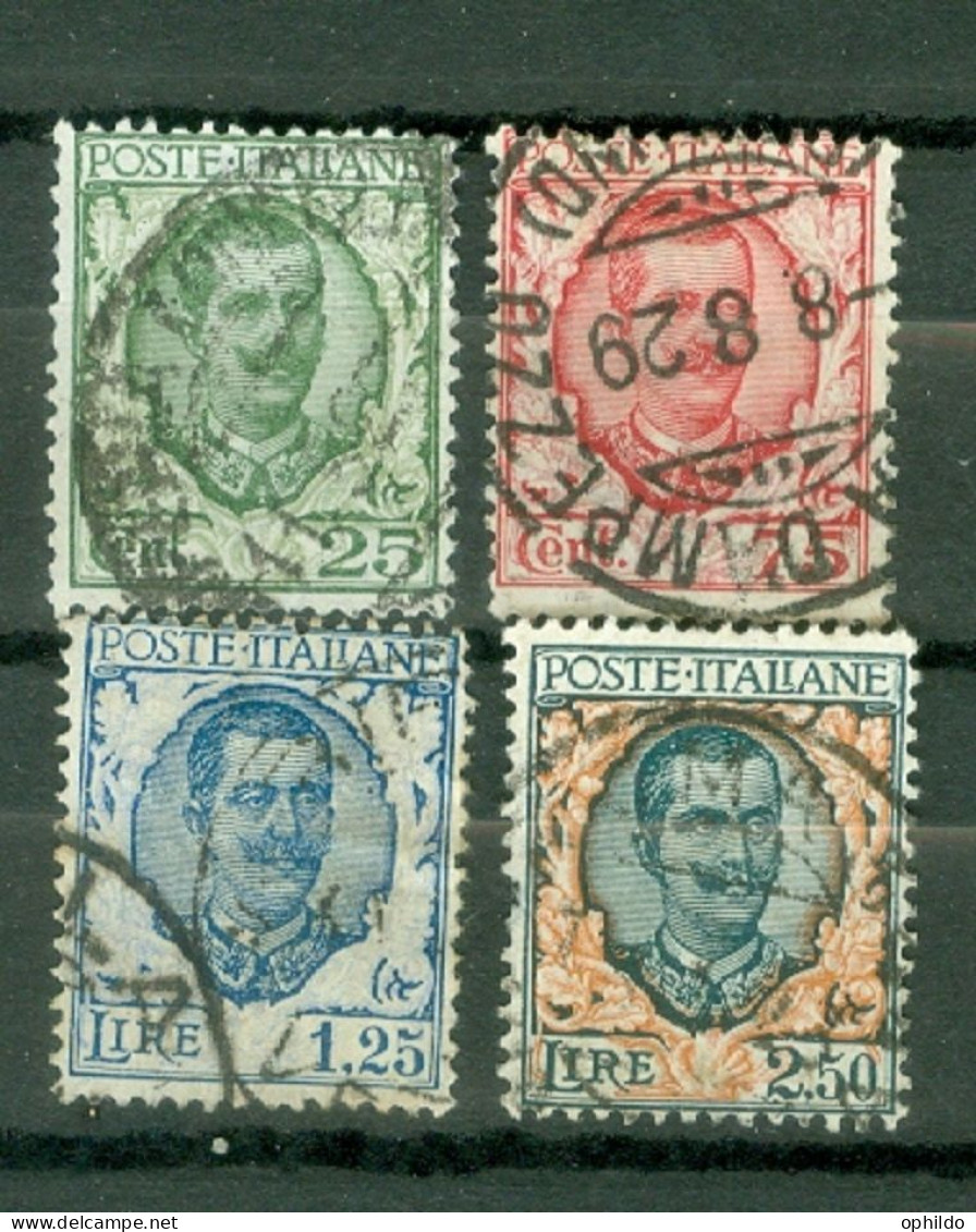 Italie  Sassone  200/203   Ou  Michel   240/243    Ob   Second Choix   - Usados