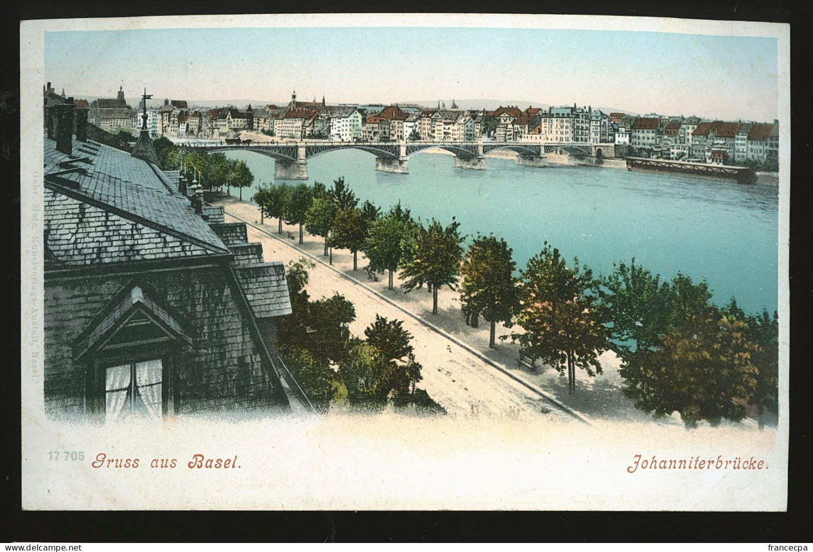 14451 - SUISSE - GRUSS Aus BASEL - Johanniterbrucke - DOS NON DIVISE - Bâle