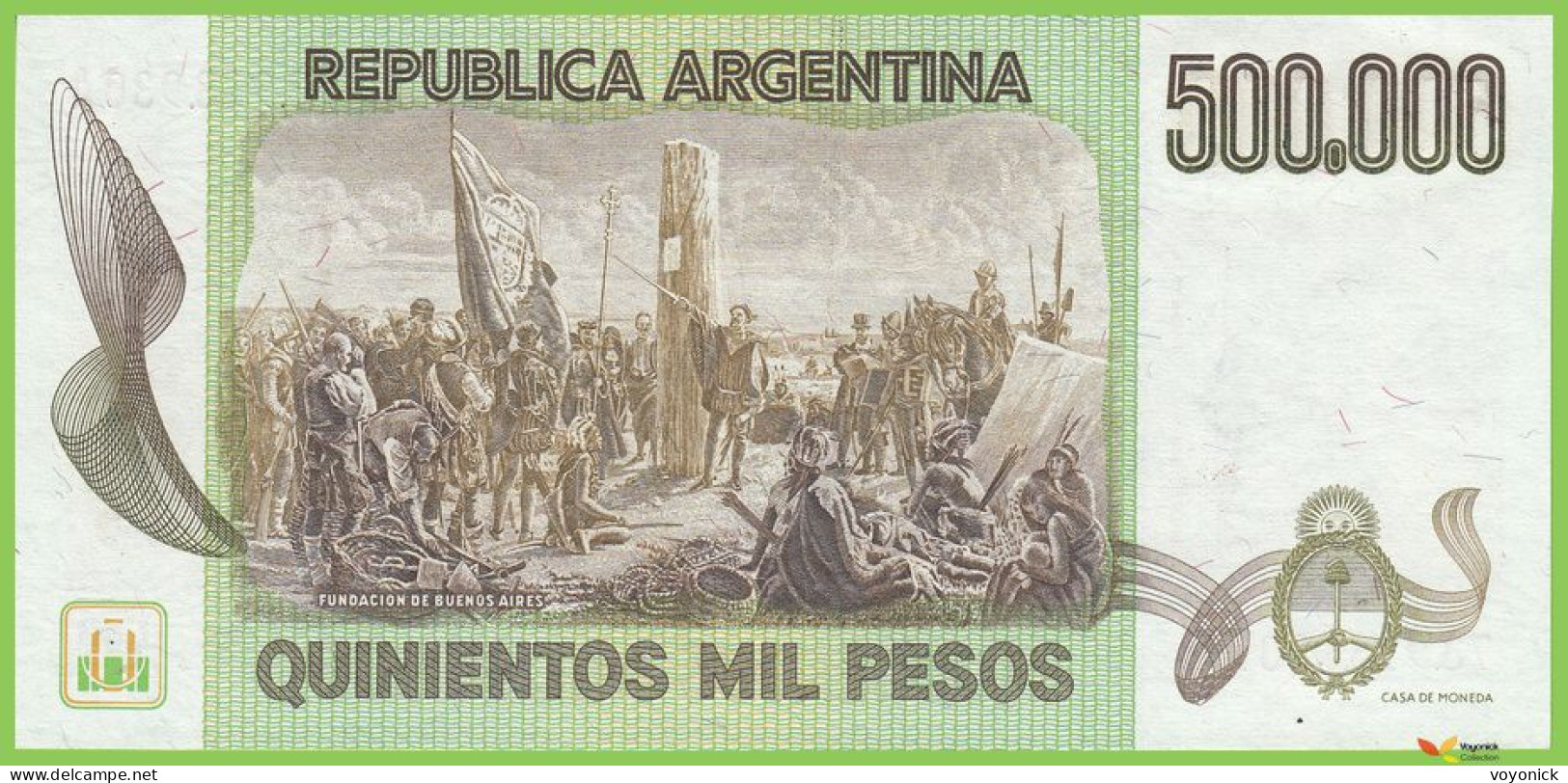 Voyo ARGENTINA 500000 Pesos ND(1981) P309b B362b 73.A UNC - Argentine