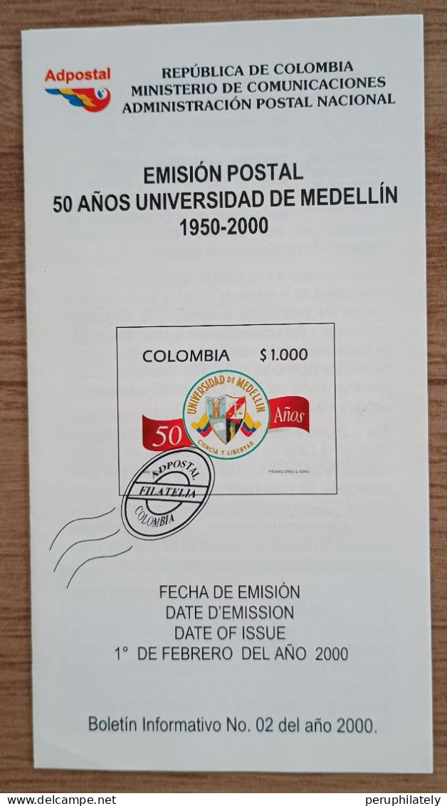 Colombia 2000 Medellin University Bulletin PDF File , Digital - Colombia