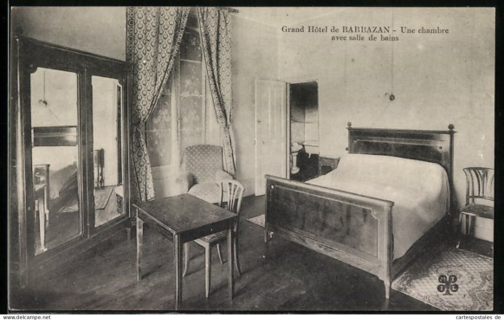 CPA Barbazan, Grand Hotel, Une Chambre Avec Salle De Bains  - Barbazan