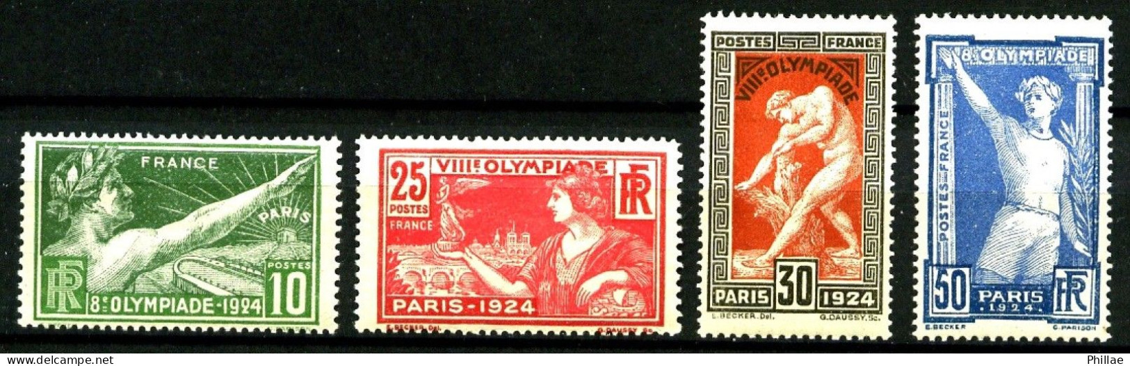 183 / 186 - Jeux Olympiques Paris 1924 - Série Complète 4 Valeurs - Neufs N** - TB - Nuevos