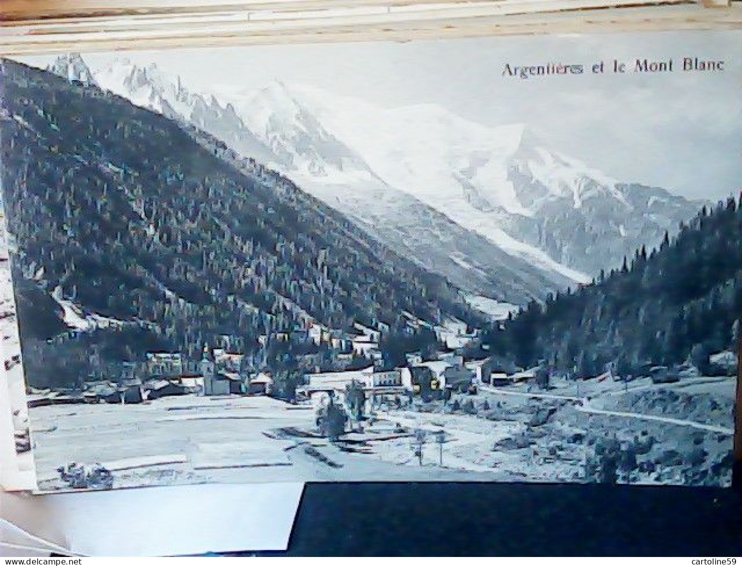 FRANCE CHAMONIX ARGENTIERES E M BLANC  N1930 JV6215 - Chamonix-Mont-Blanc