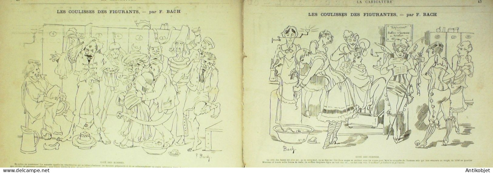 La Caricature 1882 N°110 Lili Aux Variétés Robida Carnaval Loys - Zeitschriften - Vor 1900