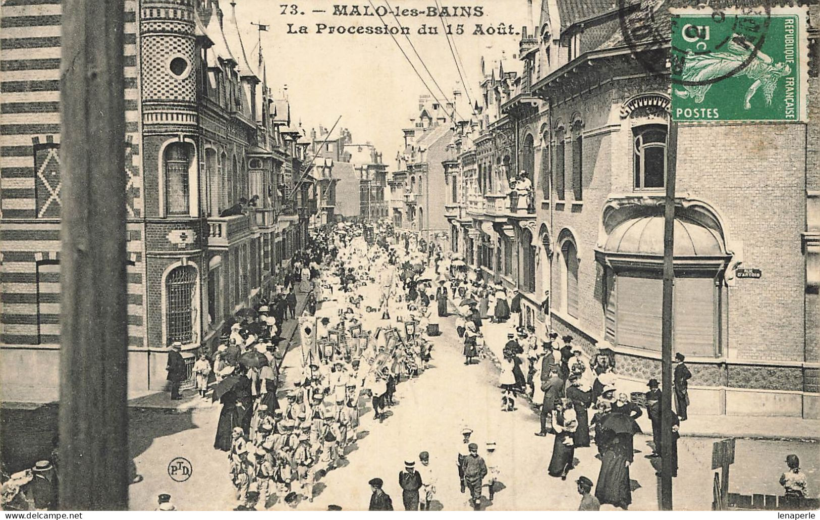 D7839 Malo Les Bains La Procession Du 15 Aout - Malo Les Bains