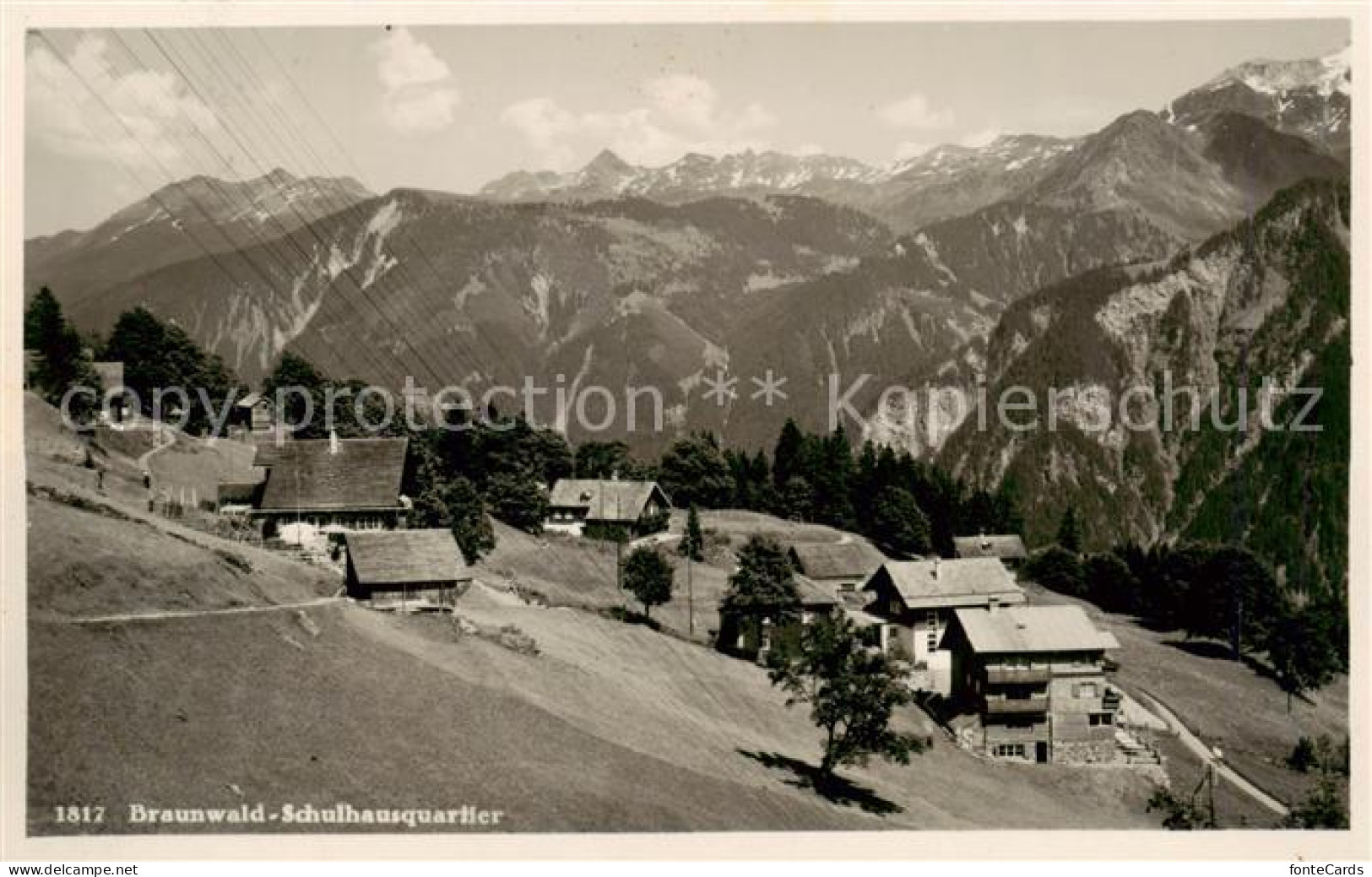 13850881 Braunwald GL Panorama Schulhausquartier Alpen Braunwald GL - Other & Unclassified