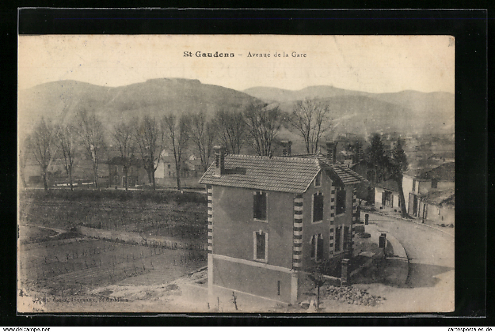 CPA St-Gaudens, Avenue De La Gare  - Saint Gaudens