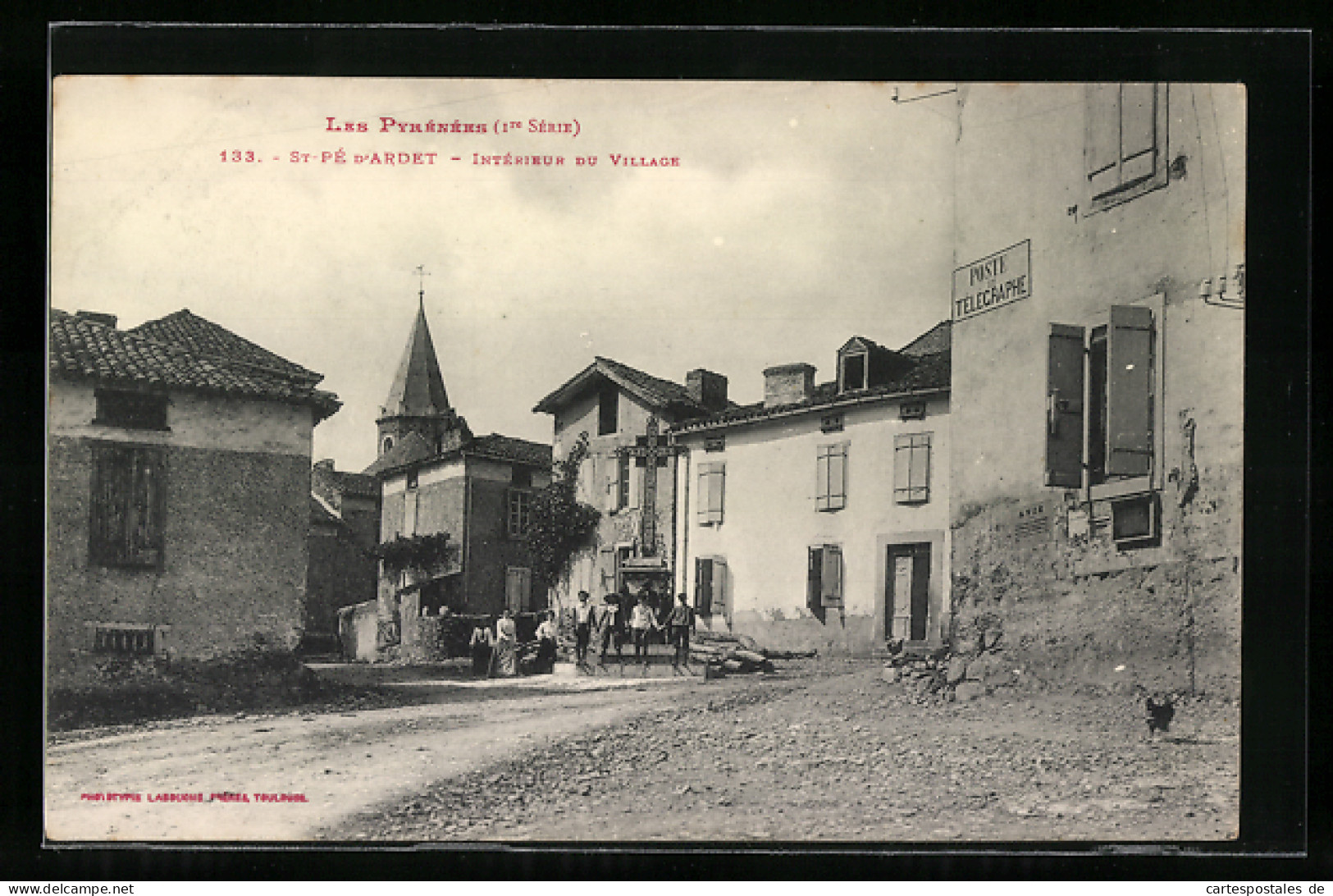 CPA St-Pé D`Ardet, Intérieur Du Village  - Sonstige & Ohne Zuordnung